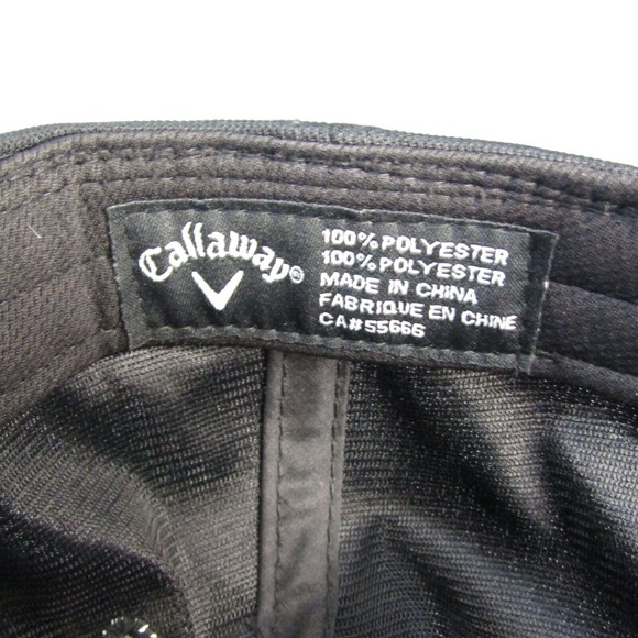 Callaway Golf Hex‎ Hot Strapback Hat Black Adjustable Cap - Picture 8 of 8